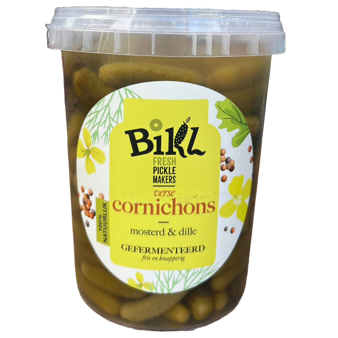 Bikl cornichons mosterd & dille - webshop