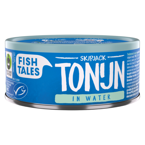 Fish Tales skipjack tonijn in water 160gr - webshop