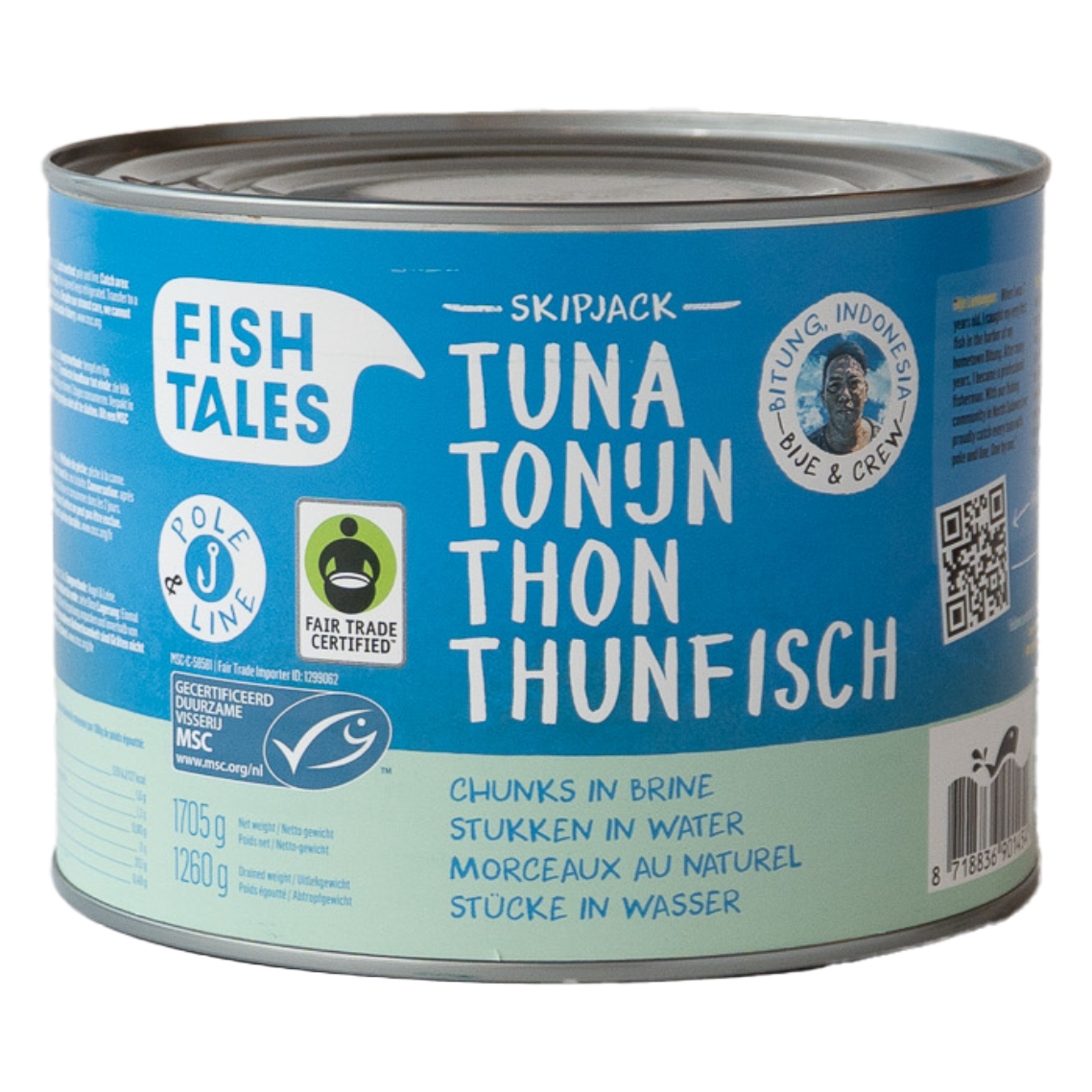 Fish Tales skipjack tonijn in water 1705gr - webshop